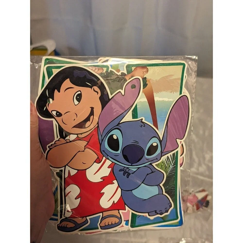 lilo and stitch Birthday Party Supplies Banners, Balloons And Cake Toppers